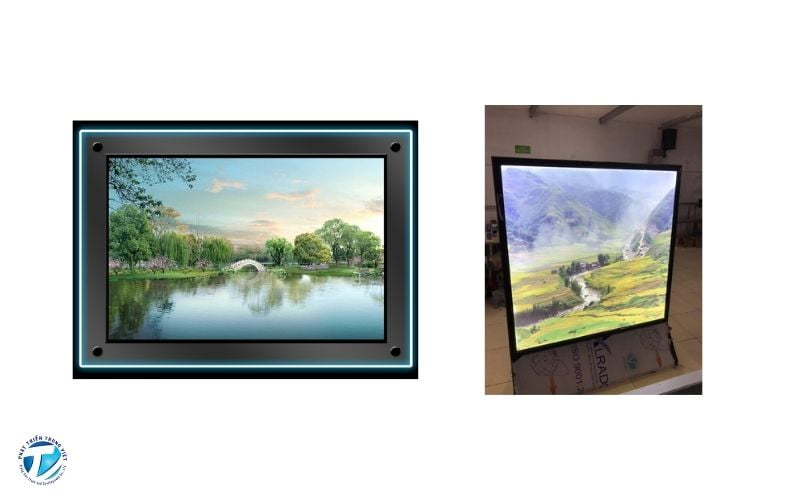 Tranh đèn siêu mỏng phong cảnh thiên nhiên